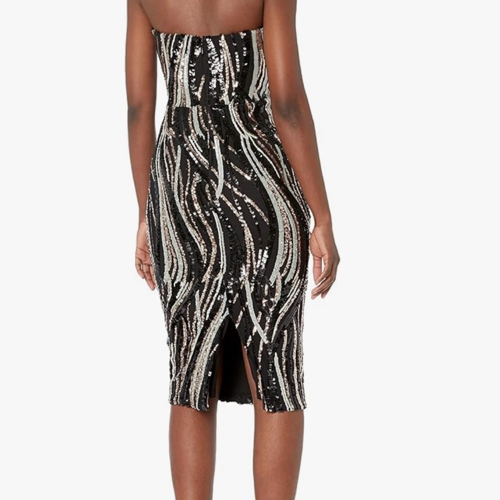 Dress The Population Claire Sequin Midi Sheath Dress - Picture 2 of 5